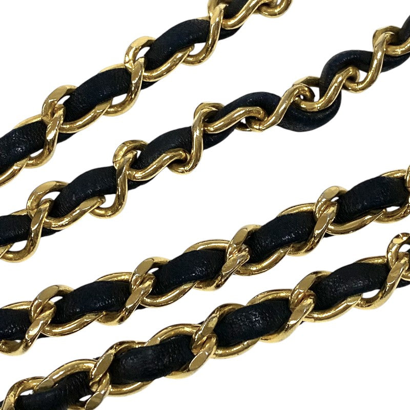 シャネル CHANEL マトラッセ チェーンショルダーバッグ ブラック ゴールド金具 ラムスキン レディース