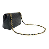 シャネル CHANEL マトラッセ チェーンショルダーバッグ ブラック ゴールド金具 ラムスキン レディース