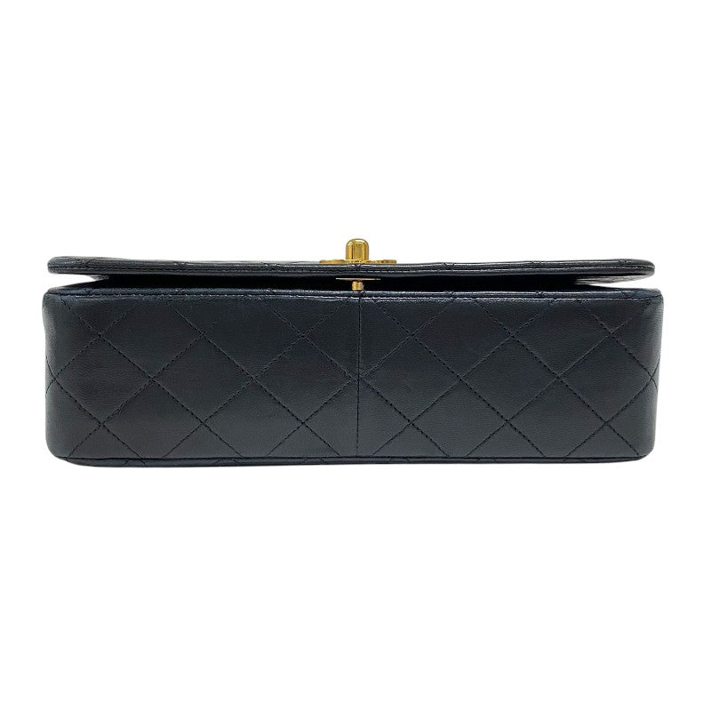 シャネル CHANEL マトラッセ チェーンショルダーバッグ ブラック ゴールド金具 ラムスキン レディース