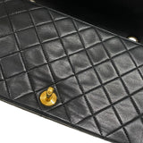 シャネル CHANEL マトラッセ チェーンショルダーバッグ ブラック ゴールド金具 ラムスキン レディース