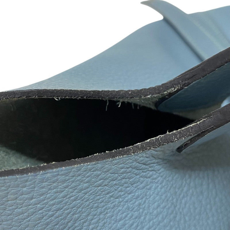エルメス HERMES ピコタンロックMM □M刻 ブルーアトール シルバー金具 トリヨンクレマンス レディース ハンドバッグ