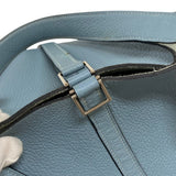 エルメス HERMES ピコタンロックMM □M刻 ブルーアトール シルバー金具 トリヨンクレマンス レディース ハンドバッグ