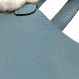 エルメス HERMES ピコタンロックMM □M刻 ブルーアトール シルバー金具 トリヨンクレマンス レディース ハンドバッグ