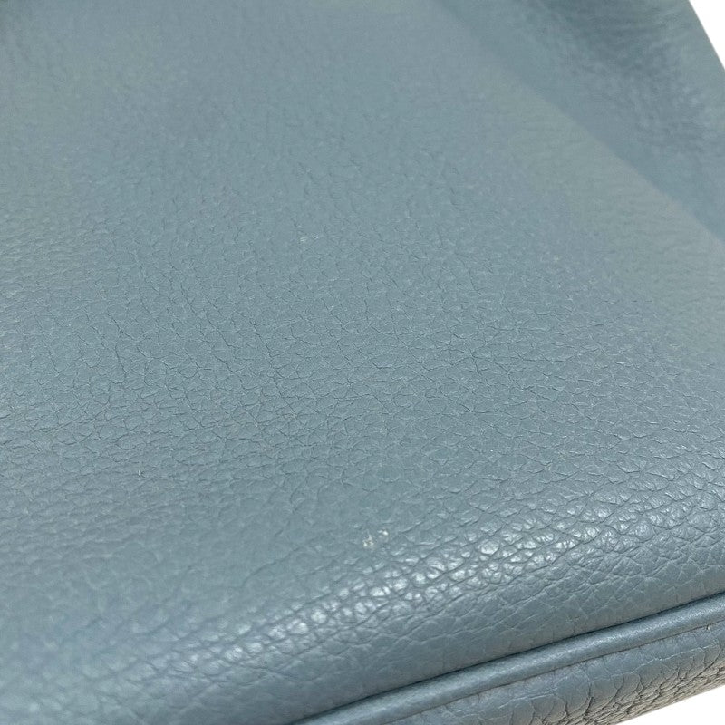 エルメス HERMES ピコタンロックMM □M刻 ブルーアトール シルバー金具 トリヨンクレマンス レディース ハンドバッグ