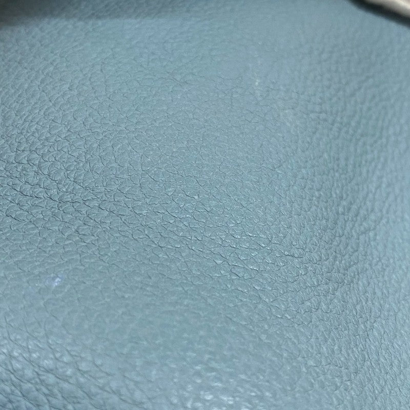 エルメス HERMES ピコタンロックMM □M刻 ブルーアトール シルバー金具 トリヨンクレマンス レディース ハンドバッグ