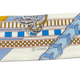 エルメス HERMES ツイリー Brides et Gris Gris ブルー シルク レディース スカーフ