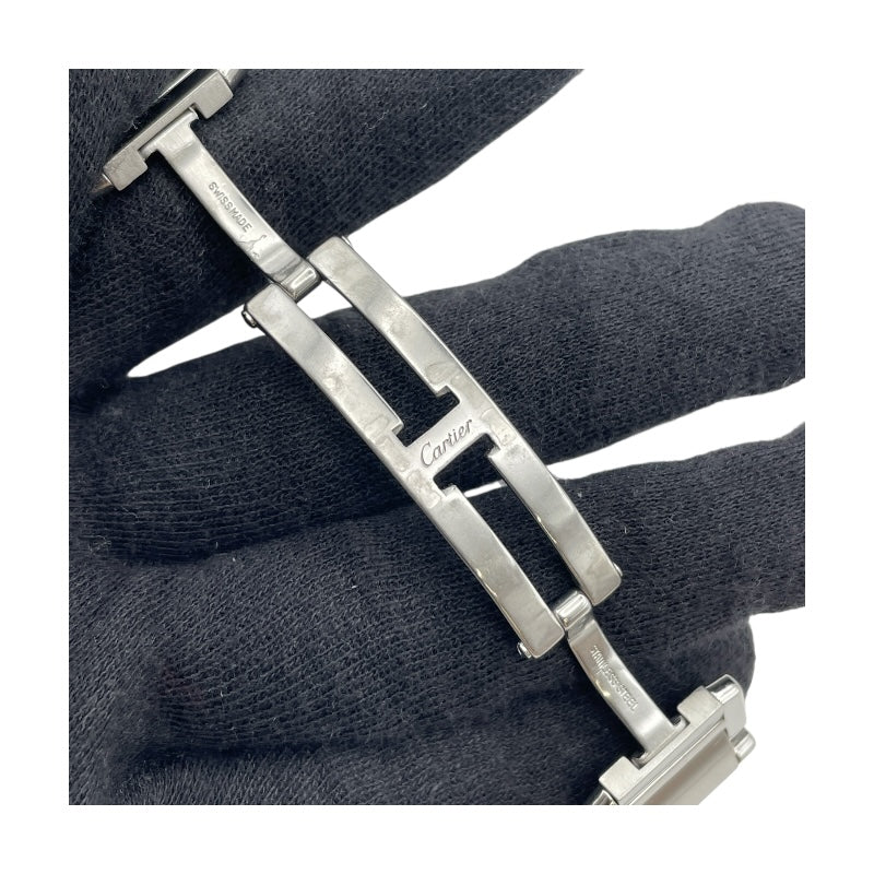 カルティエ Cartier タンクフランセーズ LM W51002Q3 ホワイト SS メンズ 腕時計