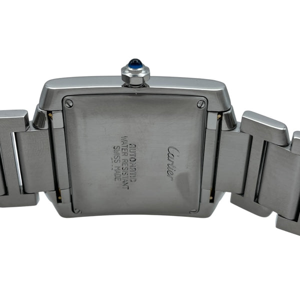カルティエ Cartier タンクフランセーズ LM W51002Q3 ホワイト SS メンズ 腕時計
