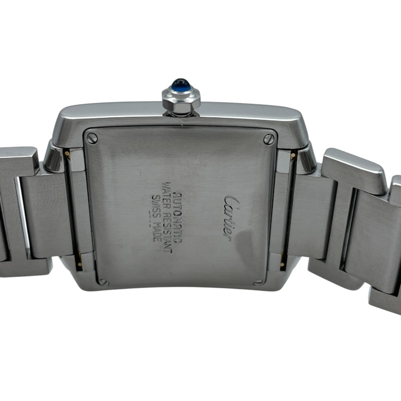 カルティエ Cartier タンクフランセーズ LM W51002Q3 ホワイト SS メンズ 腕時計