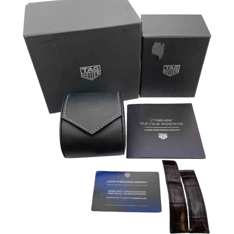 タグ・ホイヤー TAG HEUER カレラ キャリバー ホイヤー02 クロノグラフ CBN2013.FC6483 ホワイト SS メンズ 腕時計