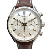 タグ・ホイヤー TAG HEUER カレラ キャリバー ホイヤー02 クロノグラフ CBN2013.FC6483 ホワイト SS メンズ 腕時計