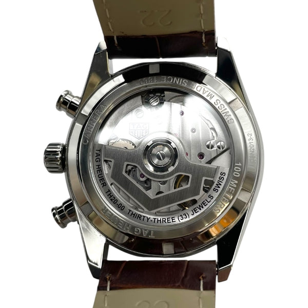 タグ・ホイヤー TAG HEUER カレラ キャリバー ホイヤー02 クロノグラフ CBN2013.FC6483 ホワイト SS メンズ 腕時計