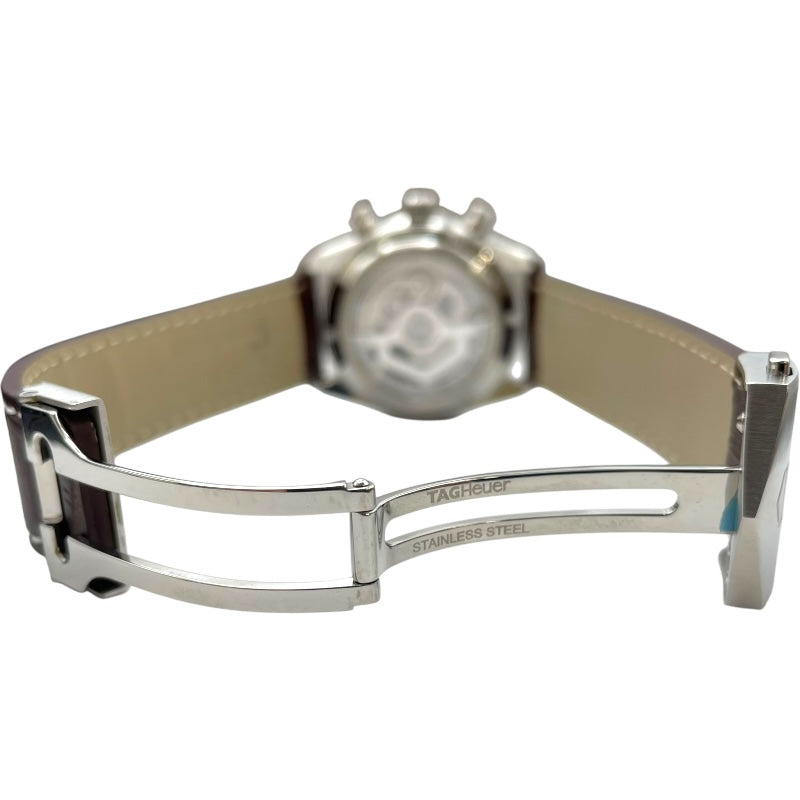 タグ・ホイヤー TAG HEUER カレラ キャリバー ホイヤー02 クロノグラフ CBN2013.FC6483 ホワイト SS メンズ 腕時計