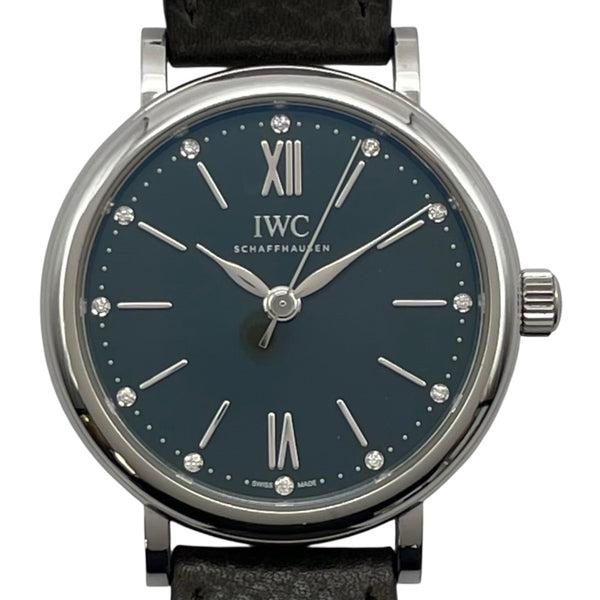 インターナショナルウォッチカンパニー IWC ポートフィノ・オートマティック 34 IW357412 グリーン SS レディース 腕時計