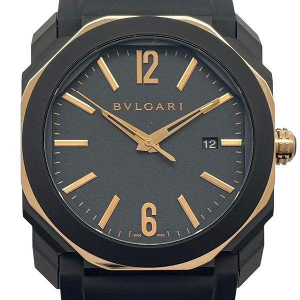 ブルガリ BVLGARI オクト オリジナーレ 103085 ブラック SS メンズ 腕時計