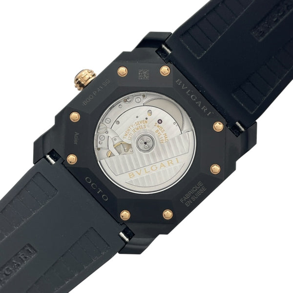 ブルガリ BVLGARI オクト オリジナーレ 103085 ブラック SS メンズ 腕時計