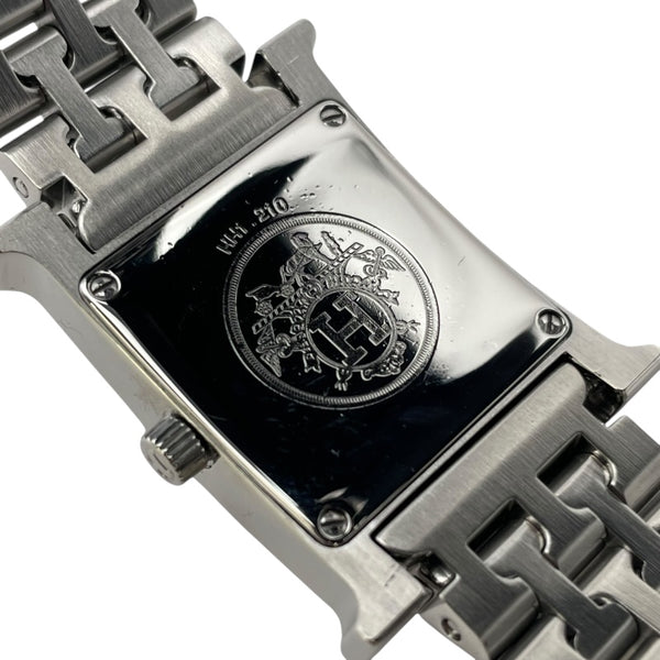 エルメス HERMES Hウォッチ HH1.210 ホワイト SS クオーツ レディース 腕時計