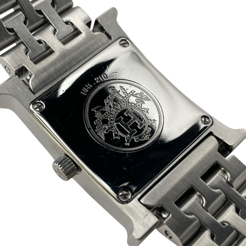 エルメス HERMES Hウォッチ HH1.210 ホワイト SS クオーツ レディース 腕時計