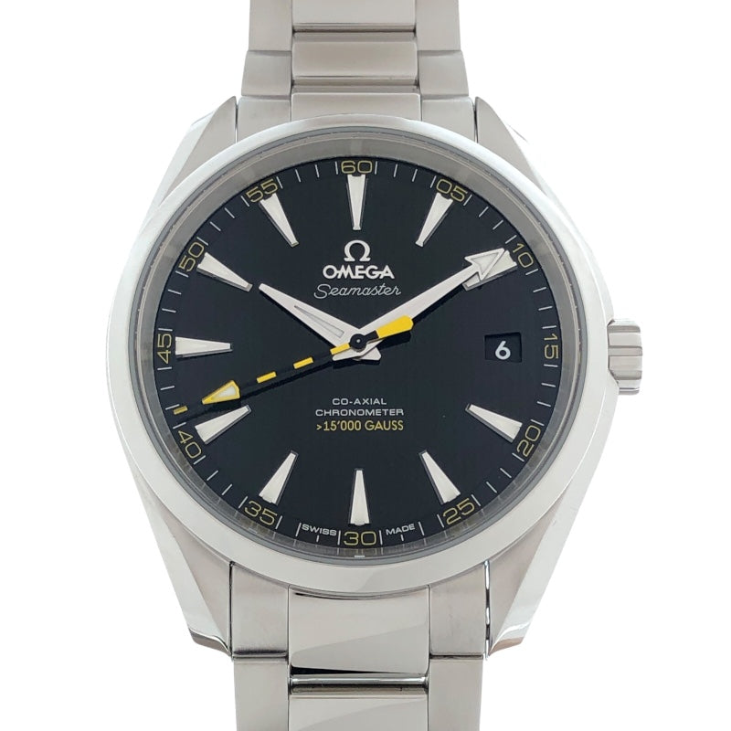 オメガ OMEGA ｼｰﾏｽﾀｰ ｱｸｱﾃﾗ ｺｰｱｸｼｬﾙ ｸﾛﾉﾒｰﾀｰ 15000ｶﾞｳｽ 231.10.42.21.01.002 SS メンズ 腕時計