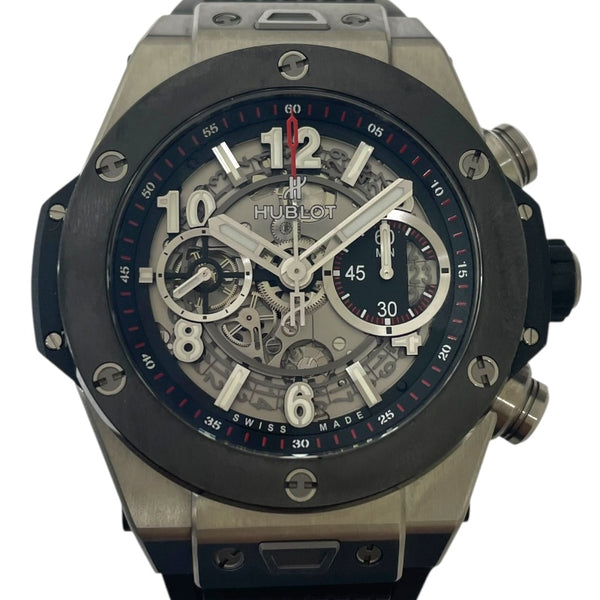 ウブロ HUBLOT ビッグ・バン ウニコ チタニウム セラミック 411.NM1170.RX チタン/セラミック　 自動巻き メンズ 腕時計