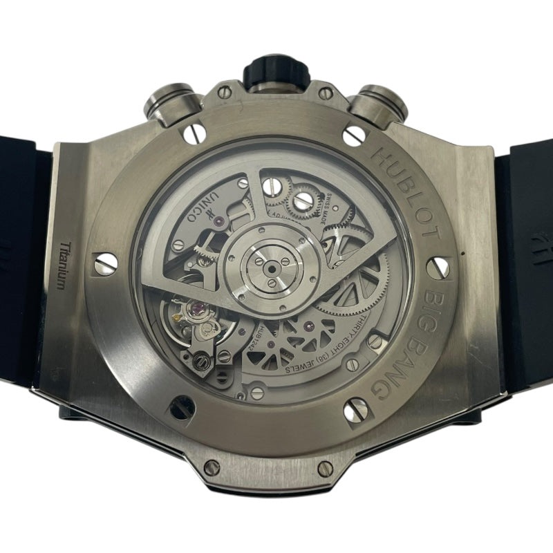 ウブロ HUBLOT ビッグ・バン ウニコ チタニウム セラミック 411.NM1170.RX チタン/セラミック　 自動巻き メンズ 腕時計