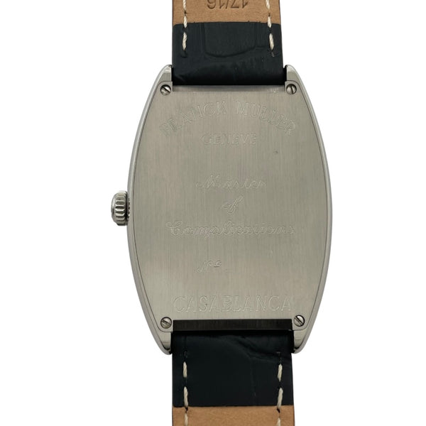 フランク・ミュラー FRANCK MULLER トノウカーベックス カサブランカ 2852CASA ブラック SS/革ベルト（社外品） 自動巻き メンズ 腕時計