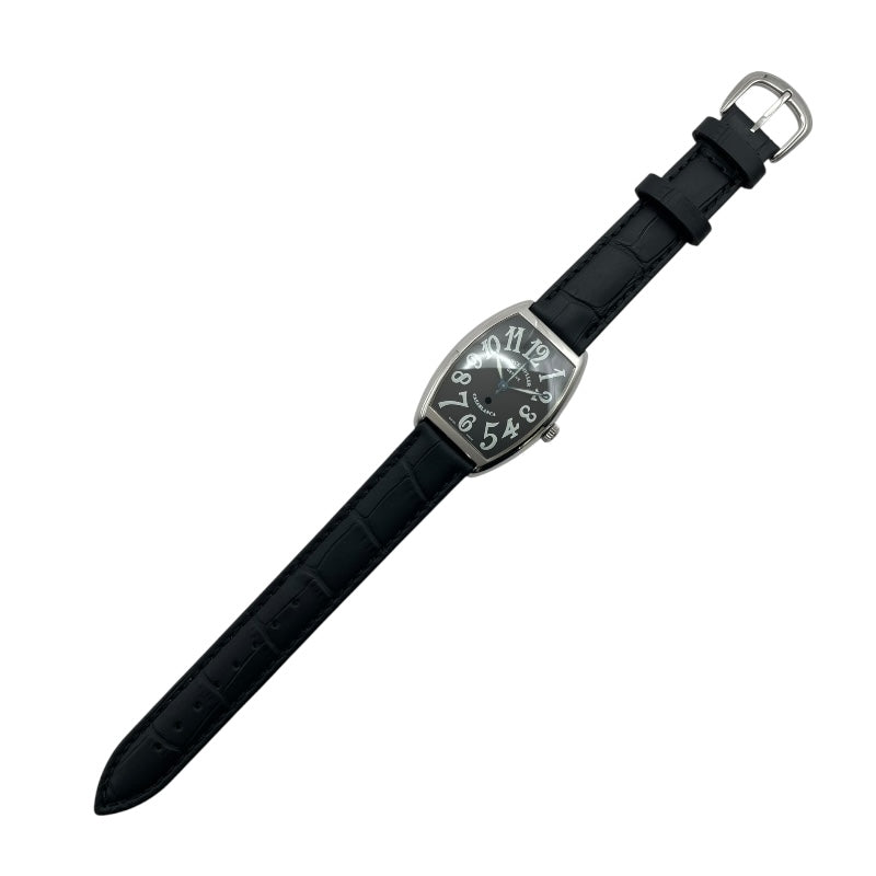 フランク・ミュラー FRANCK MULLER トノウカーベックス カサブランカ 2852CASA ブラック SS/革ベルト（社外品） 自動巻き メンズ 腕時計
