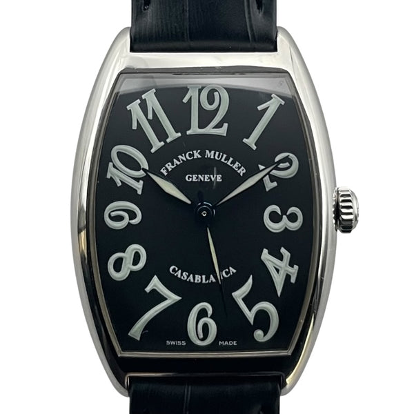 フランク・ミュラー FRANCK MULLER トノウカーベックス カサブランカ 2852CASA ブラック SS/革ベルト（社外品） 自動巻き メンズ 腕時計