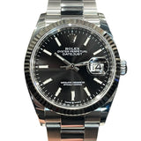 ロレックス ROLEX デイトジャスト36 126234 ブラック WG/SS メンズ 腕時計