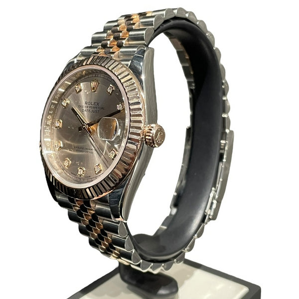 ロレックス ROLEX デイトジャスト41　サンダスト 126331G サンダスト SS/PG 自動巻き メンズ 腕時計