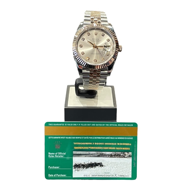 ロレックス ROLEX デイトジャスト41　サンダスト 126331G サンダスト SS/PG 自動巻き メンズ 腕時計