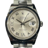 ロレックス ROLEX デイトジャスト36 126234 シルバー SS×WG メンズ 腕時計
