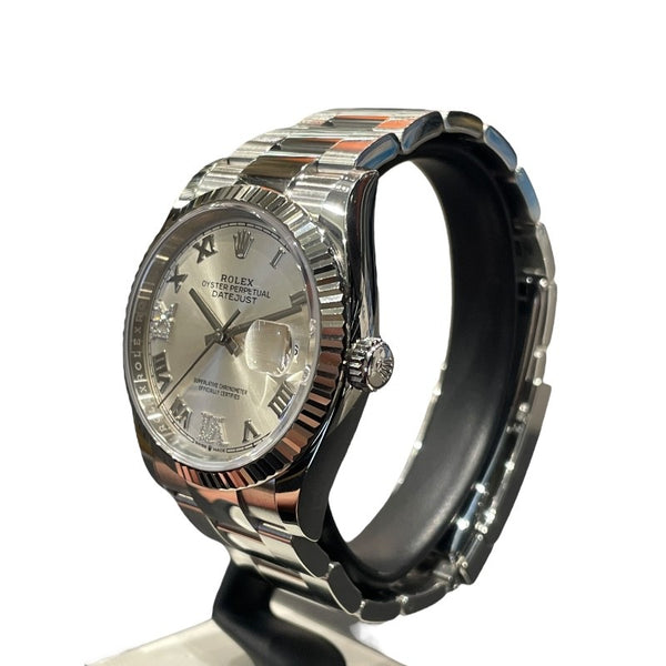 ロレックス ROLEX デイトジャスト36 126234 シルバー SS×WG メンズ 腕時計