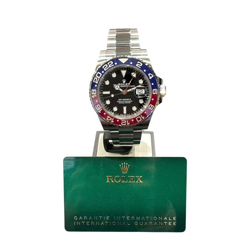 ロレックス ROLEX GMTマスター2 126710BLRO ブラック SS メンズ 腕時計