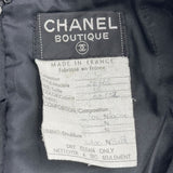 シャネル CHANEL フルーツ柄リボンツイードセットアップ 20728 ブラック ツイード レディース セットアップ