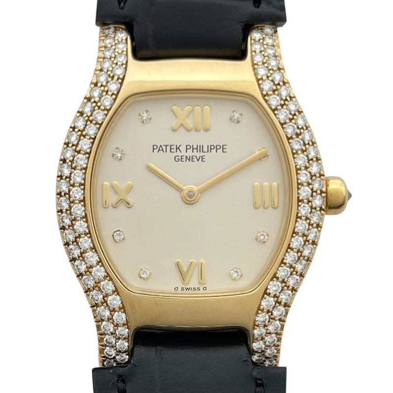パテック・フィリップ PATEK PHILIPPE ゴンドーロ 4851J アイボリー K18YG レディース 腕時計