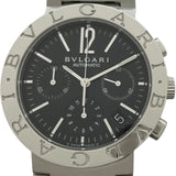 ブルガリ BVLGARI ブルガリブルガリ クロノグラフ BB38BSSDCH ブラック SS 自動巻き メンズ 腕時計