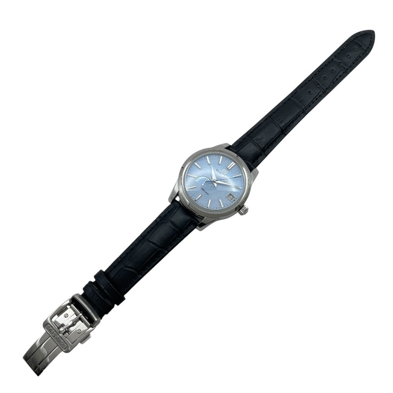 グランドセイコー Grand Seiko エレガンスコレクション スプリングドライブ SBGA407 ブルー SS メンズ 腕時計