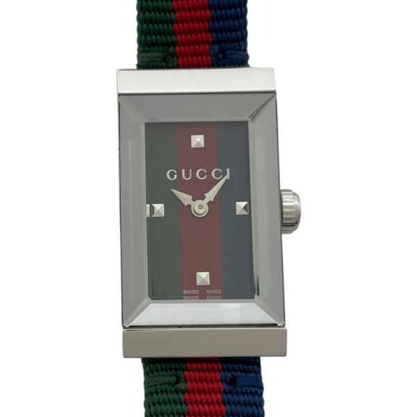 グッチ GUCCI シェリーライン 147.5 グリーン レッド SS クオーツ レディース 腕時計