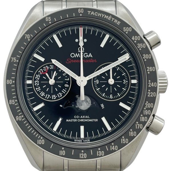 オメガ OMEGA スピードマスター ムーンフェイズ コーアクシャル マスタークロノメーター 304.30.44.52.01.001 ブラック SS 自動巻き メンズ 腕時計