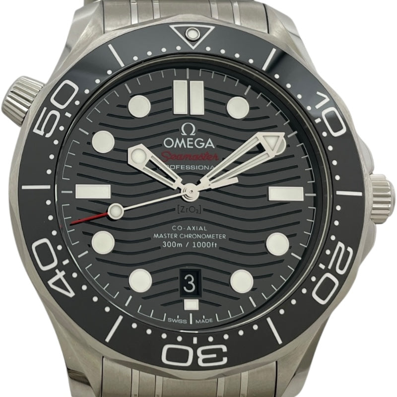 オメガ OMEGA シーマスターダイバー300M コーアクシャル マスタークロノメーター 210.30.42.20.01.001 ブラック SS 自動巻き メンズ 腕時計
