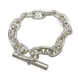 エルメス HERMES シェーヌダンクル ブレス MM 15コマ シルバー Ag925 ジュエリー