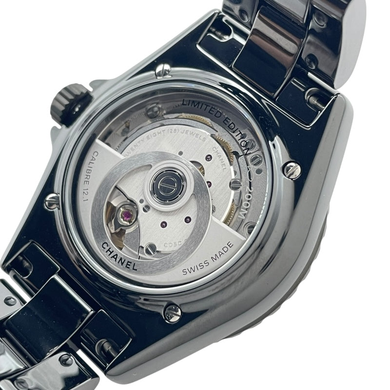 シャネル CHANEL J12 クチュール 38MM 世界555本限定 H9762 ブラック セラミック レディース 腕時計