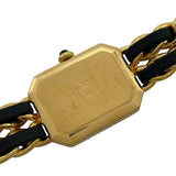シャネル CHANEL プルミエール M H0001 ブラック GP レディース 腕時計