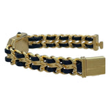 シャネル CHANEL プルミエール M H0001 ブラック GP レディース 腕時計