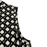 X Max Mara 総柄ノースリーブワンピース 92261153 ブラック/ホワイト ビスコース レディース ワンピース