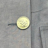 エルメス HERMES マッキントッシュトレンチコート ネイビー コットン レディース トレンチコート