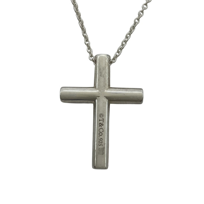 ティファニー TIFFANY＆CO クロス 1Pダイヤ ネックレス シルバー 925 ダイヤモンド ジュエリー