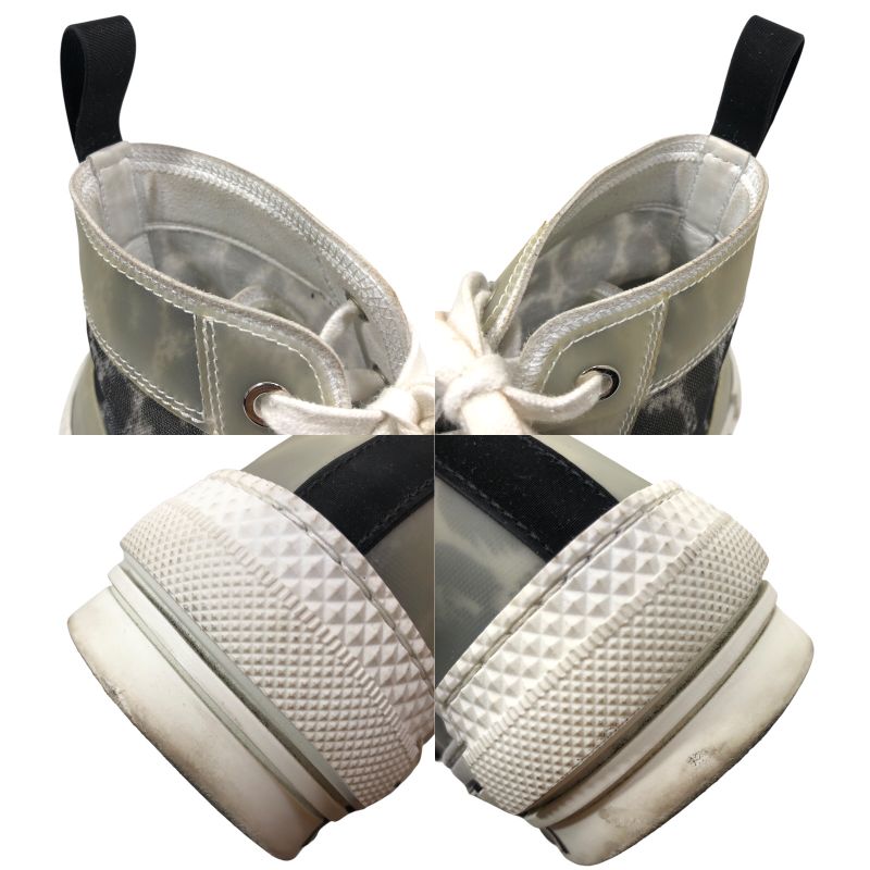 ディオールオム DIOR HOMME B23 レオパード ハイカットスニーカー 3SH118YTC ブラック メンズ スニーカー