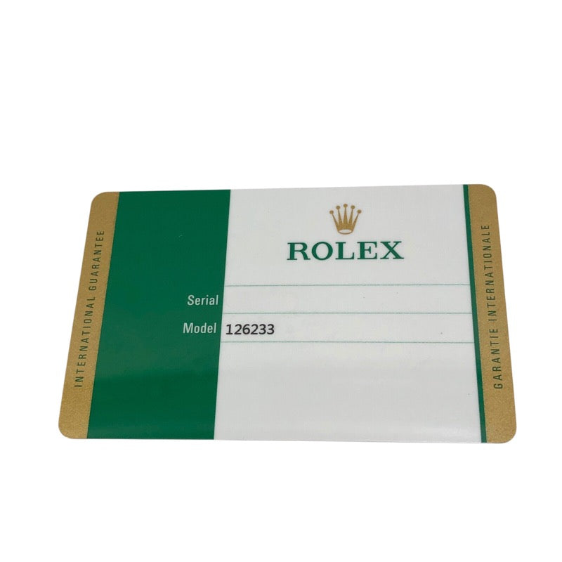 ロレックス ROLEX デイトジャスト36 ランダムシリアル 126233 ホワイト オイスターブレス SS/K18YG メンズ 腕時計